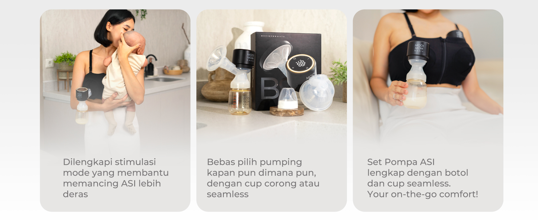 MOOIMOM B9 Pro Set Electric Breast Pump description image