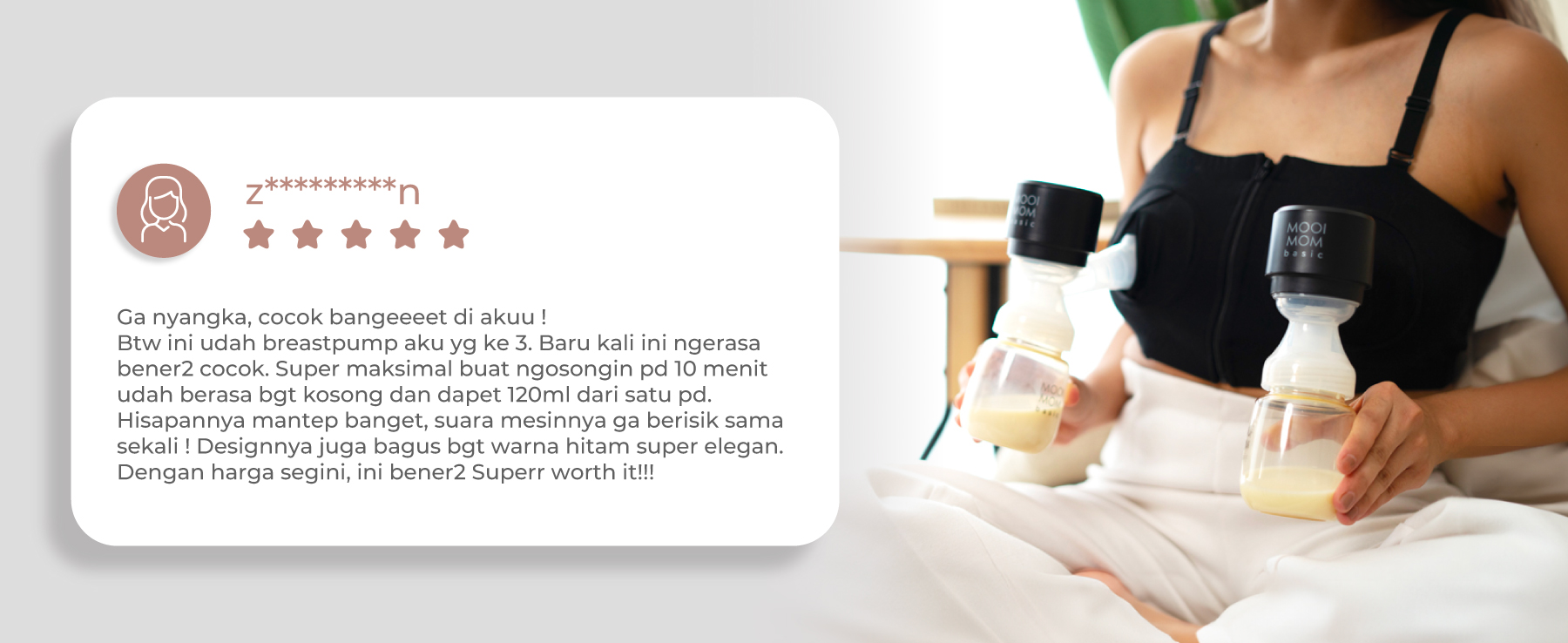MOOIMOM B9 Pro Set Electric Breast Pump description image