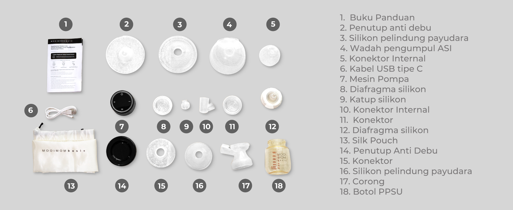 MOOIMOM B9 Pro Set Electric Breast Pump description image