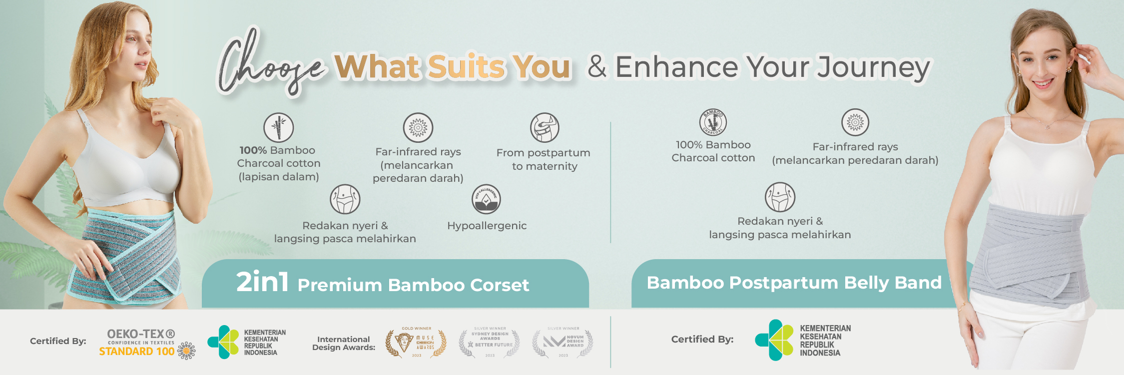 2in1 bamboo pasca melahirkan