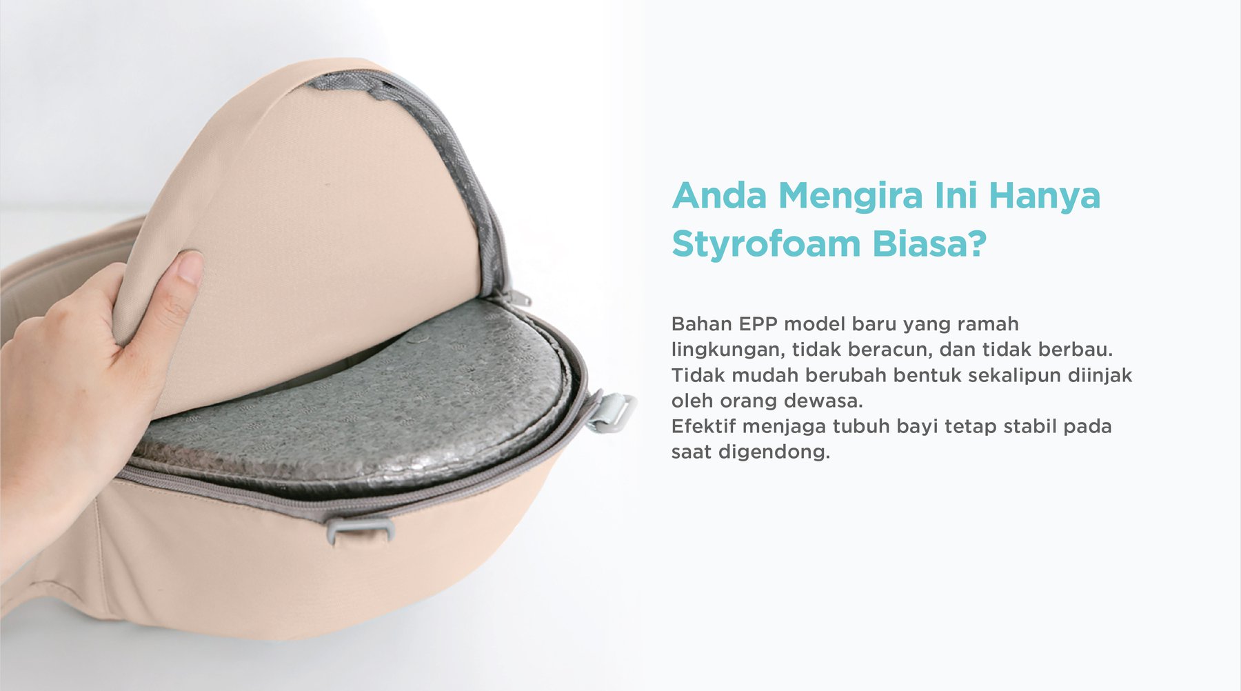 MOOIMOM Casual Hipseat Carrier - Gendongan Bayi description image