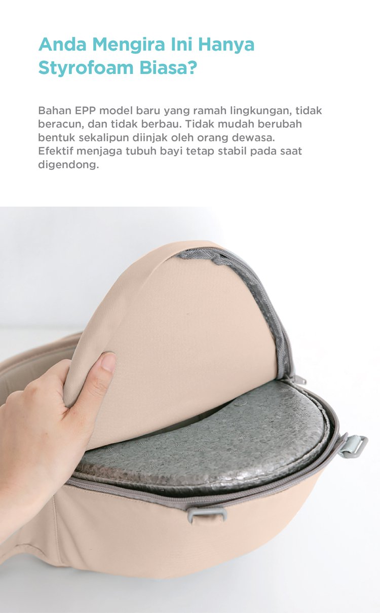 MOOIMOM Casual Hipseat Carrier - Gendongan Bayi description image