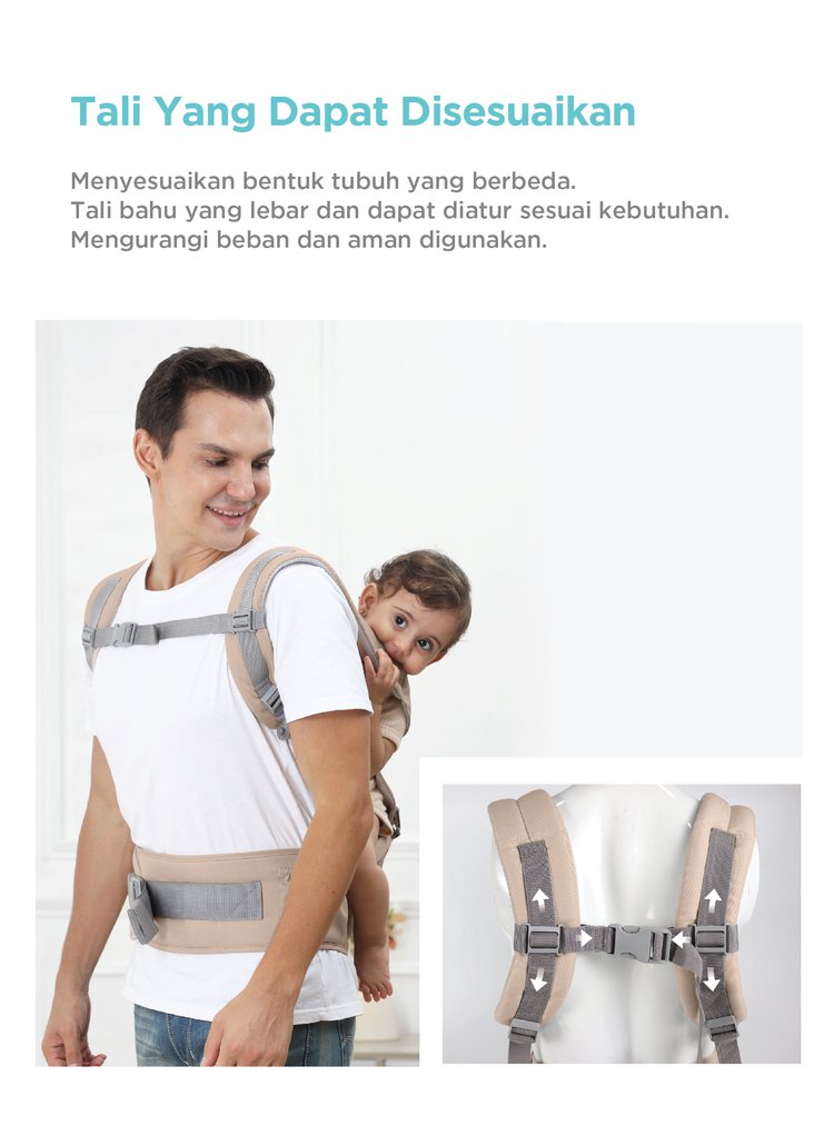 MOOIMOM Casual Hipseat Carrier - Gendongan Bayi description image
