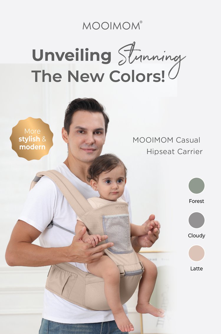 MOOIMOM Casual Hipseat Carrier - Gendongan Bayi description image