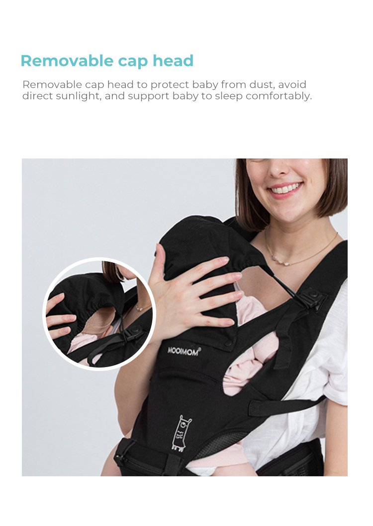 Nero Bianco Lightweight Hipseat Carrier - Gendongan Bayi Depan description image