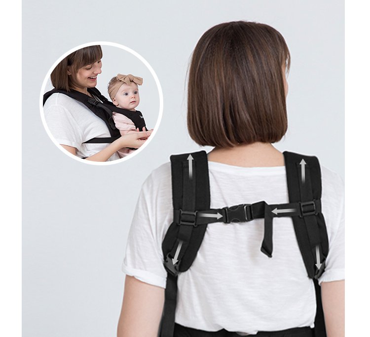 Nero Bianco Lightweight Hipseat Carrier - Gendongan Bayi Depan description image